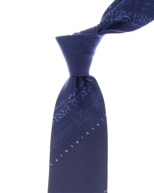 Canali Blue Silk Tie for men