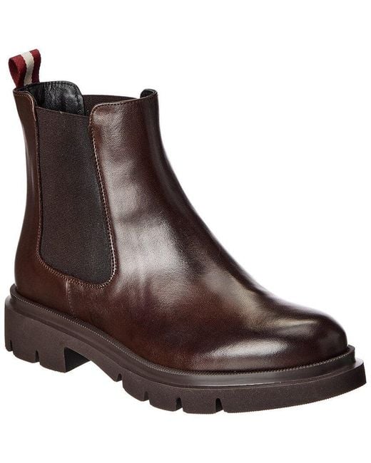 Bally Brown Weyla Leather Bootie
