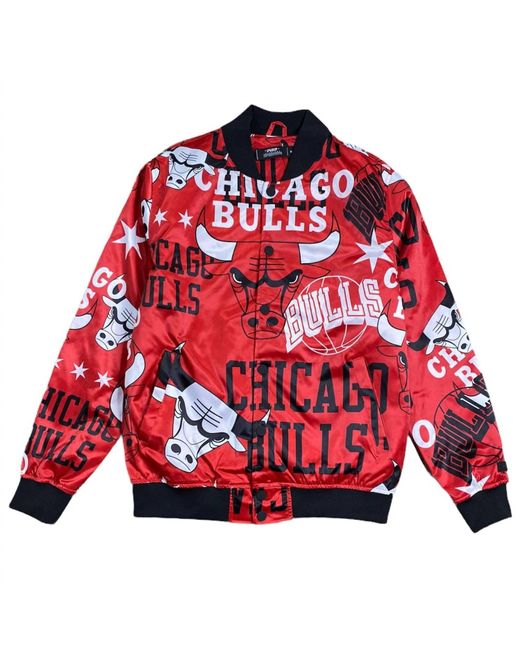 Pro Standard Red Chicago Bulls Track Jacket