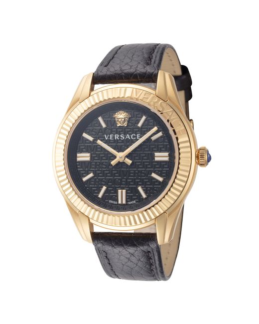 Versace Metallic 35mm Black Quartz Watch Ve6c00223
