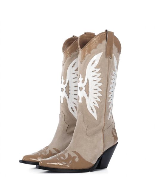 Toral Natural Far Sand Leather Cowboy Boot