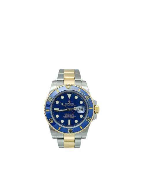 Rolex Blue Oystersteel & Gold Submariner Date Watch for men