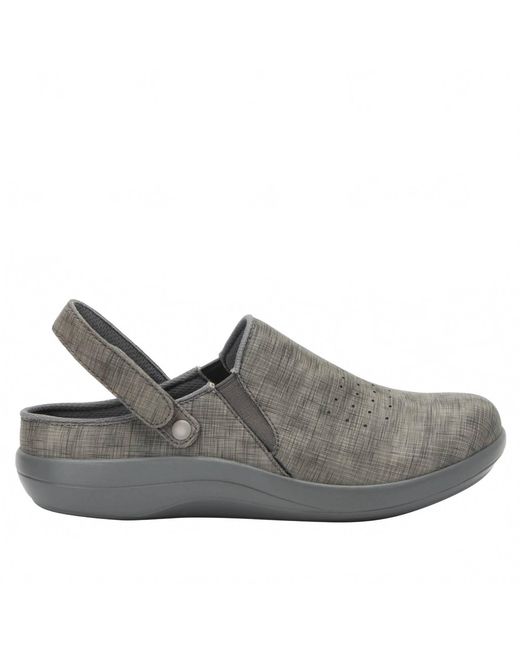 Alegria Gray Skillz Slingback Clogs