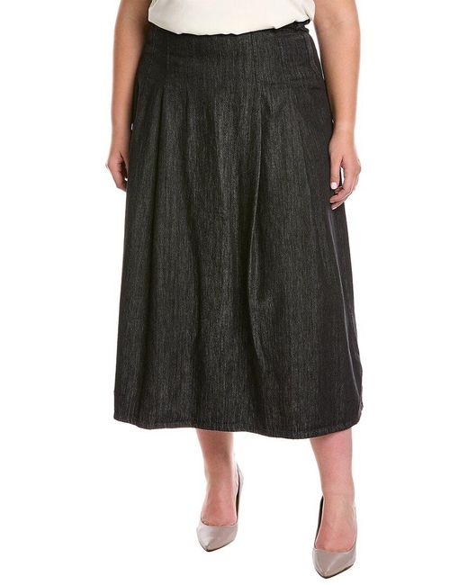 Marina Rinaldi Plus Calamaio Skirt in 74 (Black) - Save 1% | Lyst