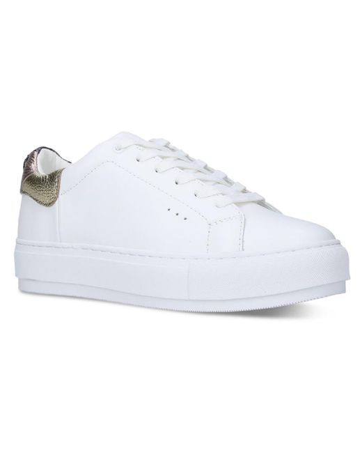 Kurt Geiger White Laney Eagle Leather Trainers Casual And Fashion Sneakers