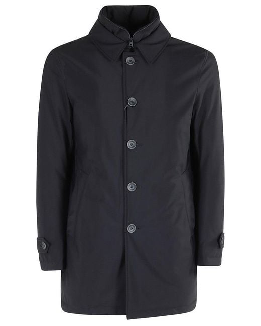 Herno Black Removable Bib Down Jacket for men