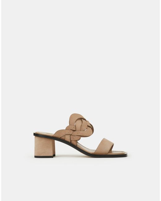 Lafayette 148 New York Multicolor Jules 8 Knot Sandal In Suede