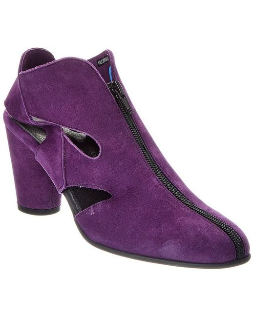Arche Purple Klomya Leather Heel