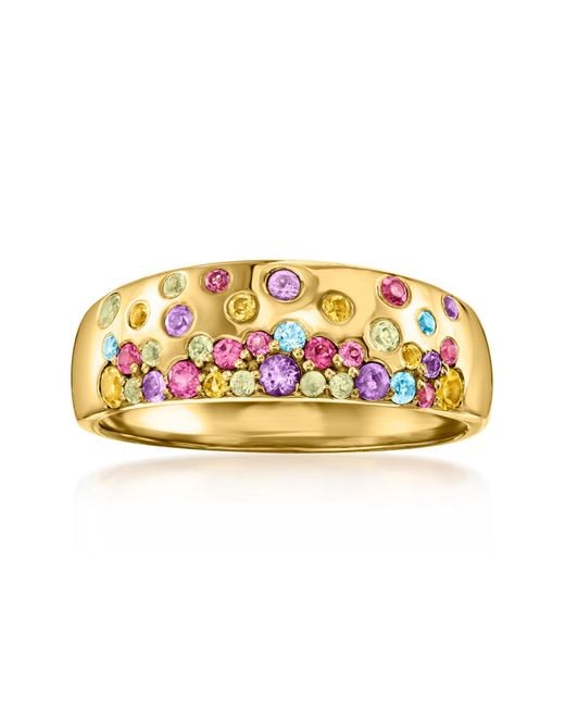 Ross-Simons Metallic Multi-Gemstone Scattered Ring