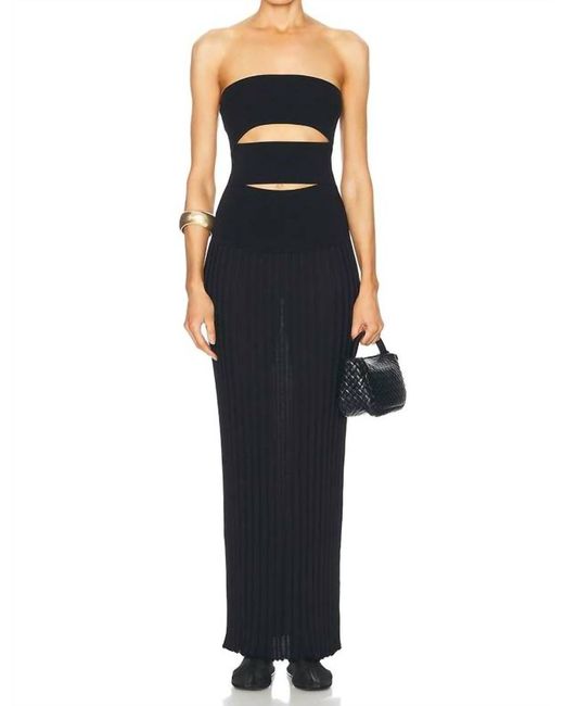 Christopher Esber Blue Slash Strapless Dress