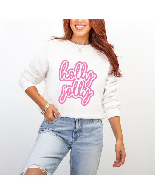 Simply Sage Market Red Holly Jolly Outline Puff