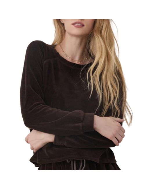 Bella Dahl Black Long Sleeve Raglan Pullover