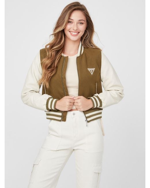 varsity jacket guess