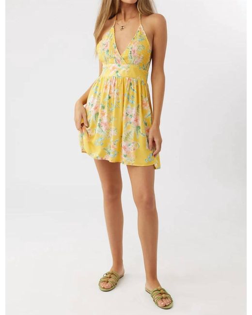 O'neill Sportswear Yellow Beatrice Dress