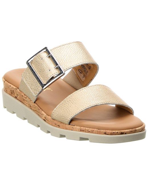 The Flexx Natural Woodstock Leather Sandal