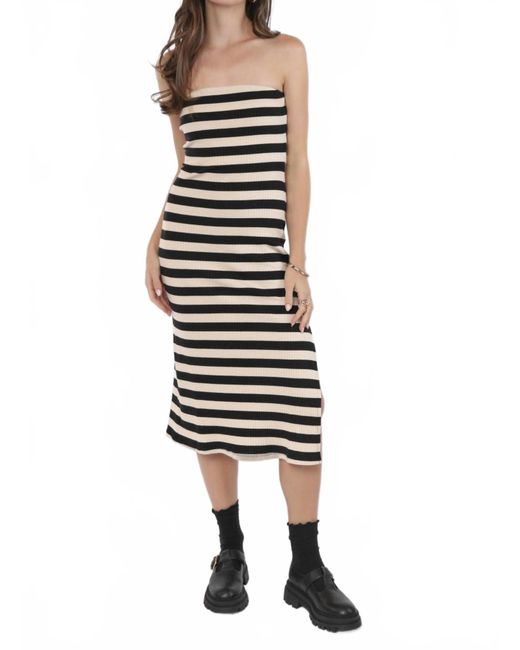 Sadie & Sage White Soul Sisters Strapless Midi Dress