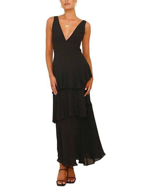 DELI S Black Solid Maxi Dress