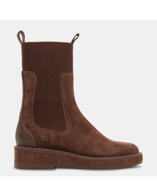 Dolce Vita Brown Elyse H2o Boots Cocoa Suede