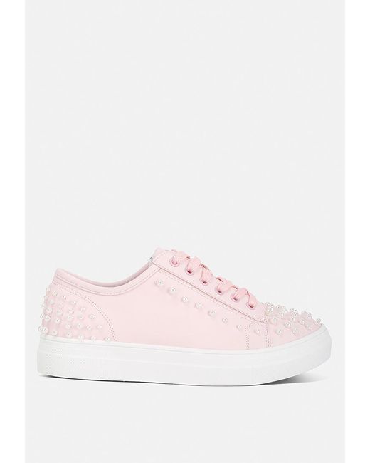 LONDON RAG Pink Pearly Sneakers