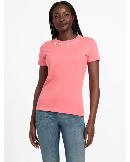 Guess Red Eco Charis Tee