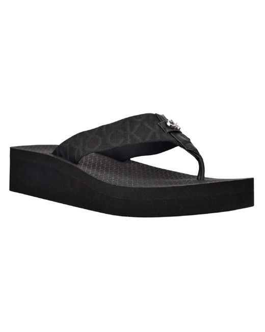 calvin klein flat sandals - Gem