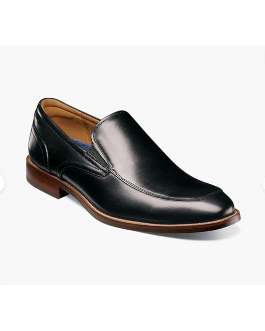 Florsheim Rucci Moc Toe Slip On Shoes In Black for Men Lyst