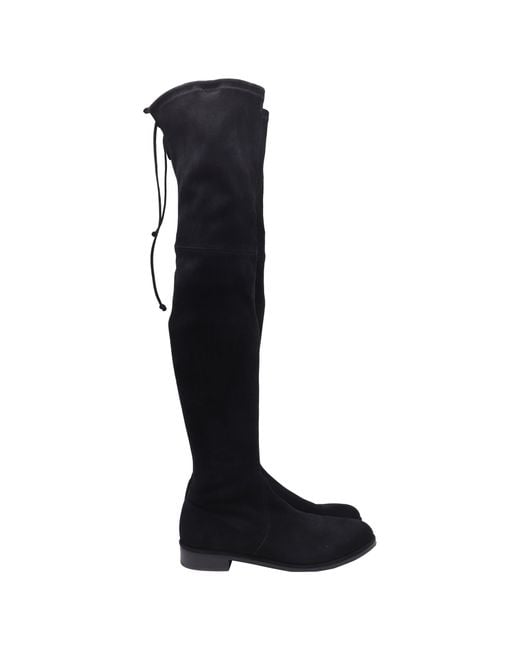 Stuart Weitzman Black Lowland Bold Boots
