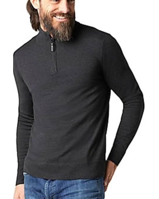 Smartwool Black Sparwood 1/2-zip Sweater for men
