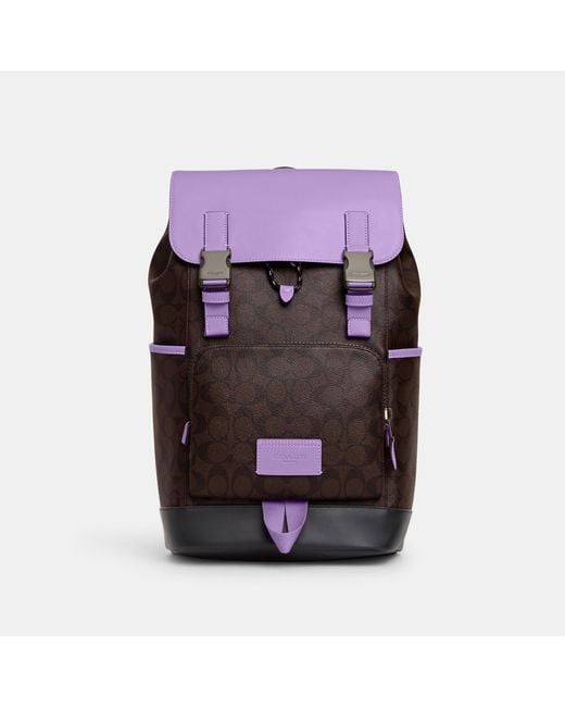 Coach Outlet Purple Track Backpack
