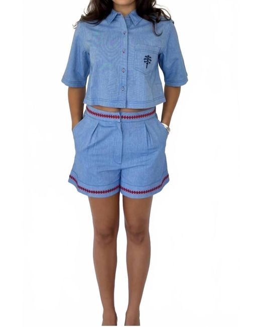 Anna Cate Blue Lizzy Short