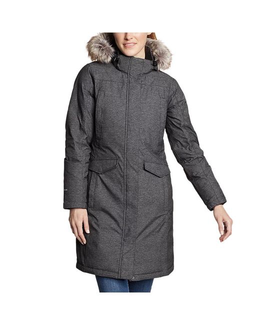 Eddie Bauer Silver Lining Down Stadium Coat in Gray Lyst