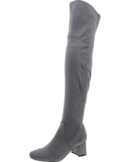 Marc Fisher Gray Tall Block Heel Over-the-knee Boots