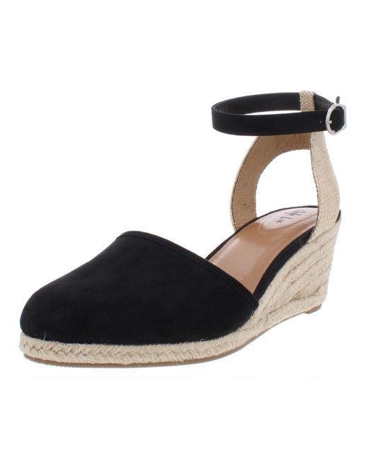 Style & Co. Black Mailena Wedge Sandals