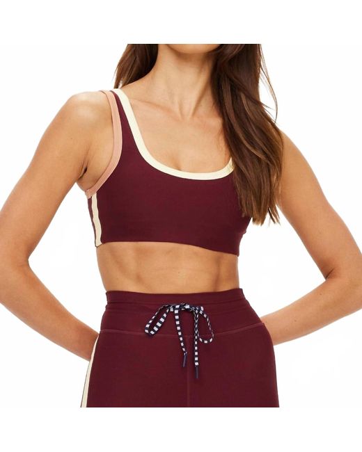The Upside Red Trail Harley Scoop Bra