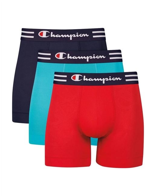 Champion Red 3-pack Performance Boxer Briefs for men
