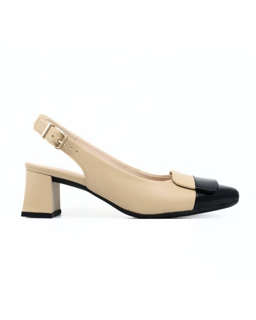 Gabor Natural Pump Slingback