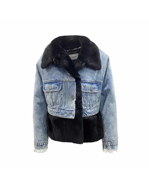 Forte Blue Cotton Jacket