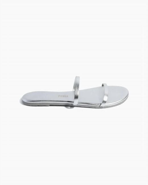 TKEES White Gemma Sandals
