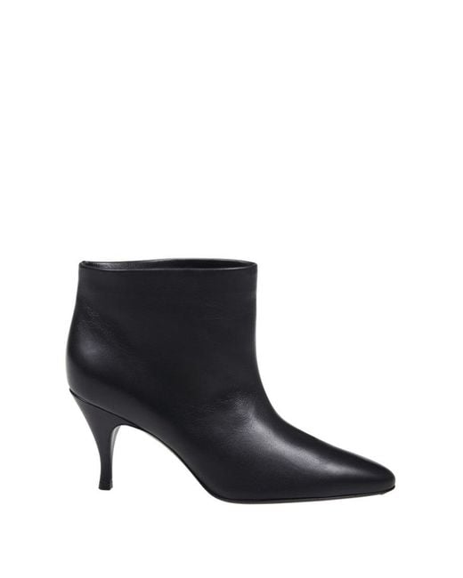 Herbert Levine Black Silhouette Ankle 80Mm Boots