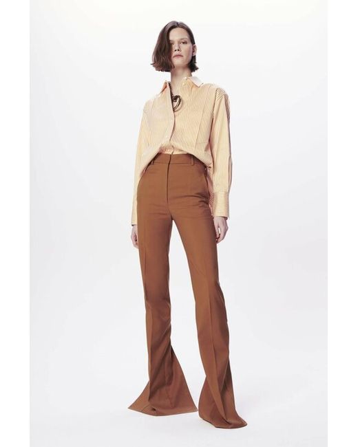 Victoria Beckham Split Hem Straight Leg 