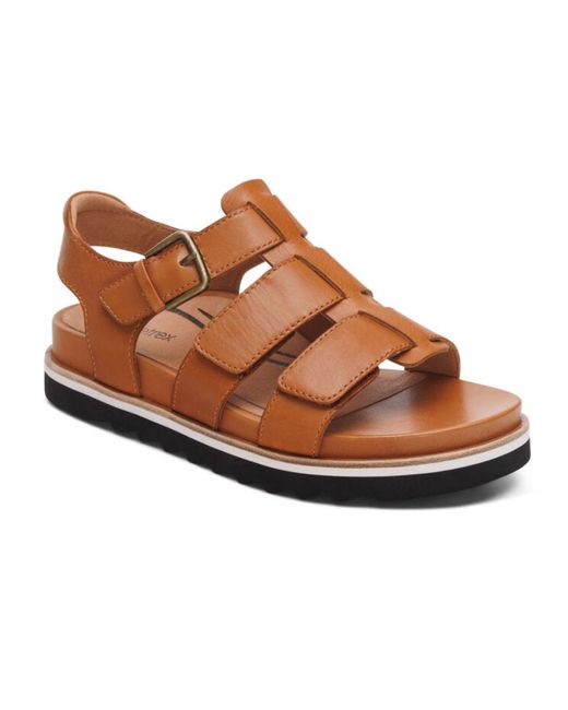 Aetrex Brown Romy Sandal