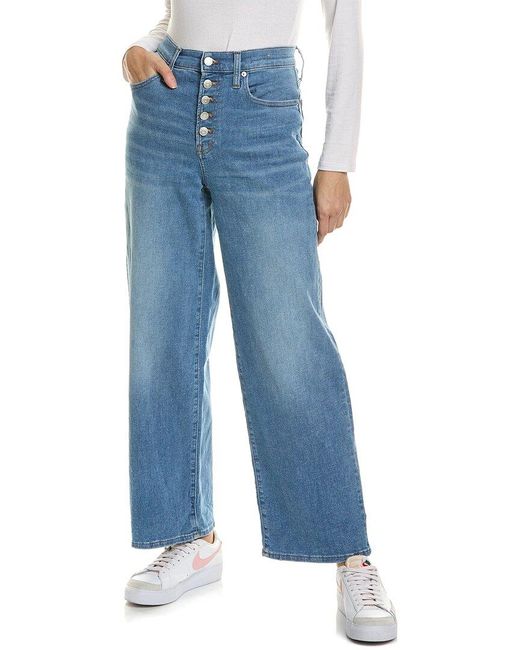 Madewell Blue The Perfect Vintage Ohlman Wash Wide Leg Jean