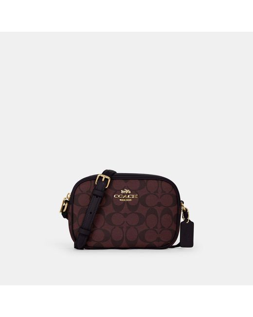 Coach Outlet Mini Jamie Camera Bag In Signature Canvas in Brown Lyst