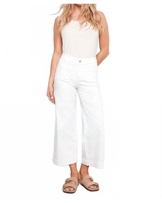 Charlie b White Patch Pocket Pant