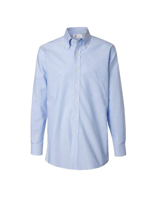 Van Heusen Blue Pinpoint Oxford Shirt for men