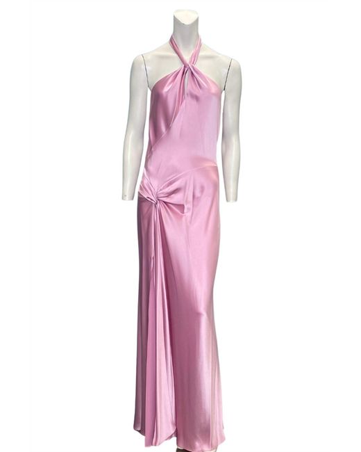 Issue New York Pink Satin Gown