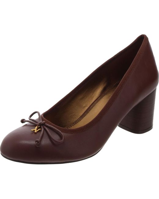 Naturalizer Brown Sienna Solid Wedge Heels