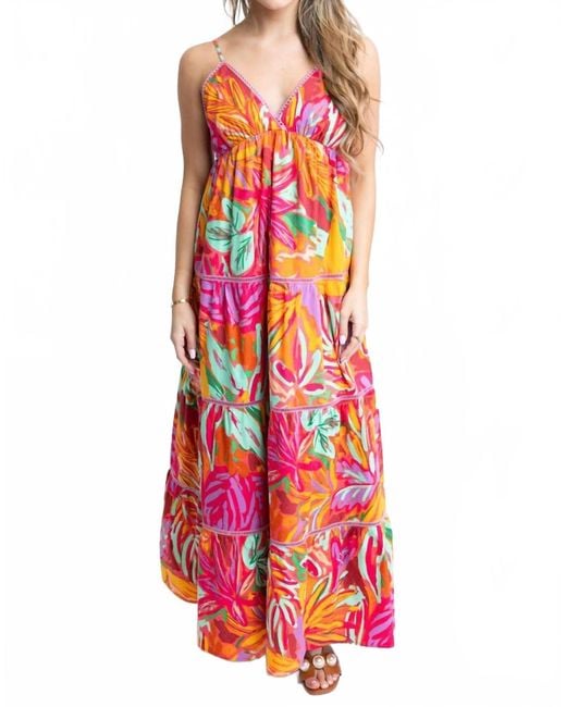 Karlie Women's White Halter Tiered Maxi Dress