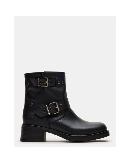 Steve Madden Black Rampant Leather