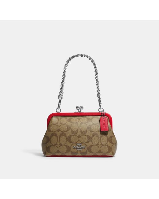 Coach Outlet Nora Kisslock Crossbody in Red Lyst